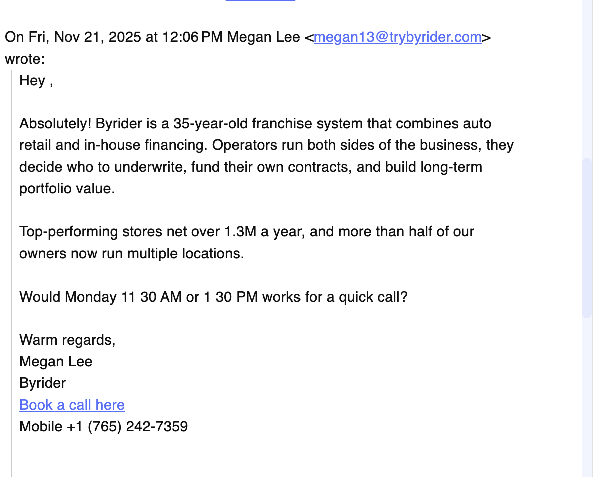 Byrider Pitch Architecture