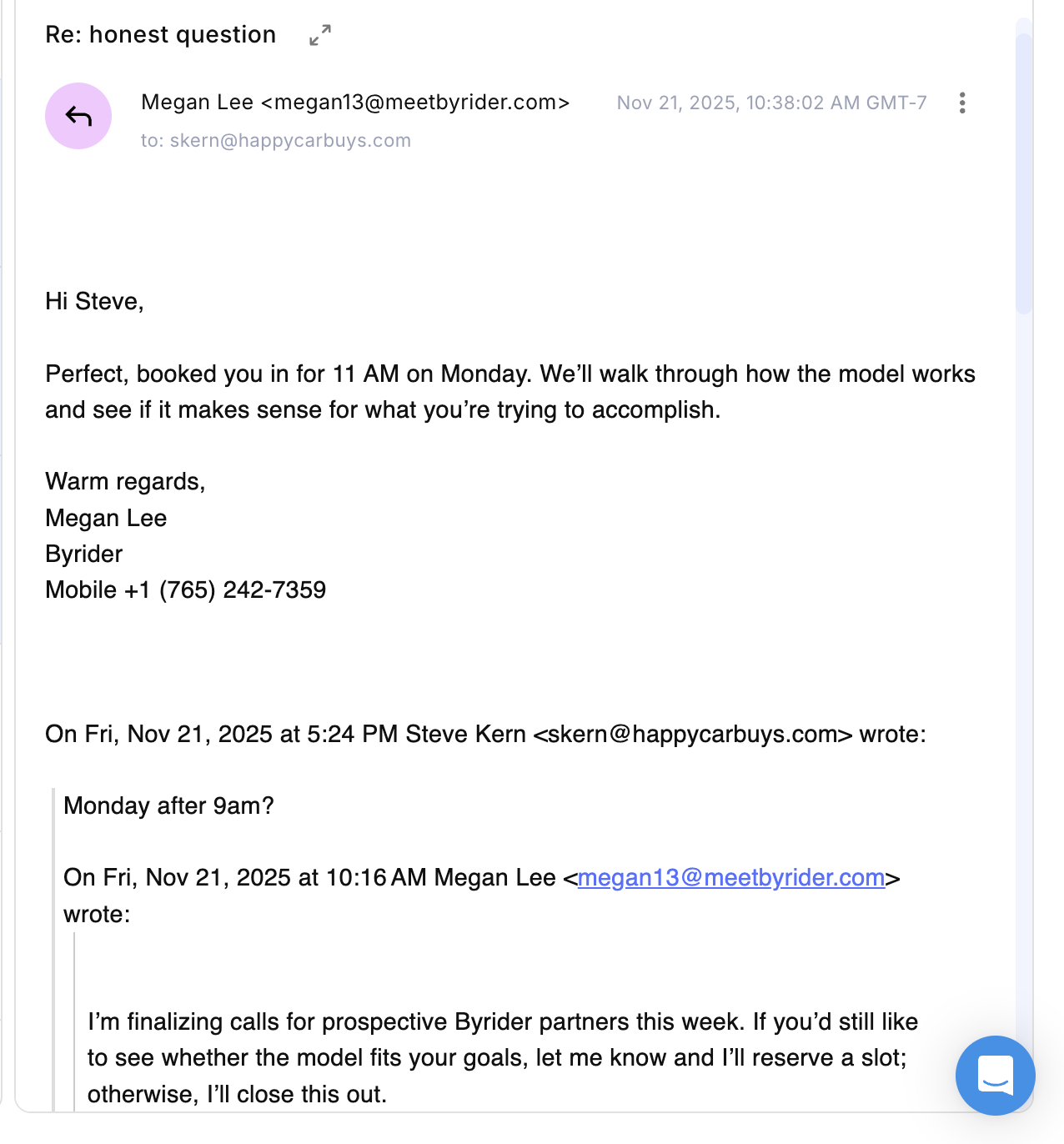 Prospect Qualification Log