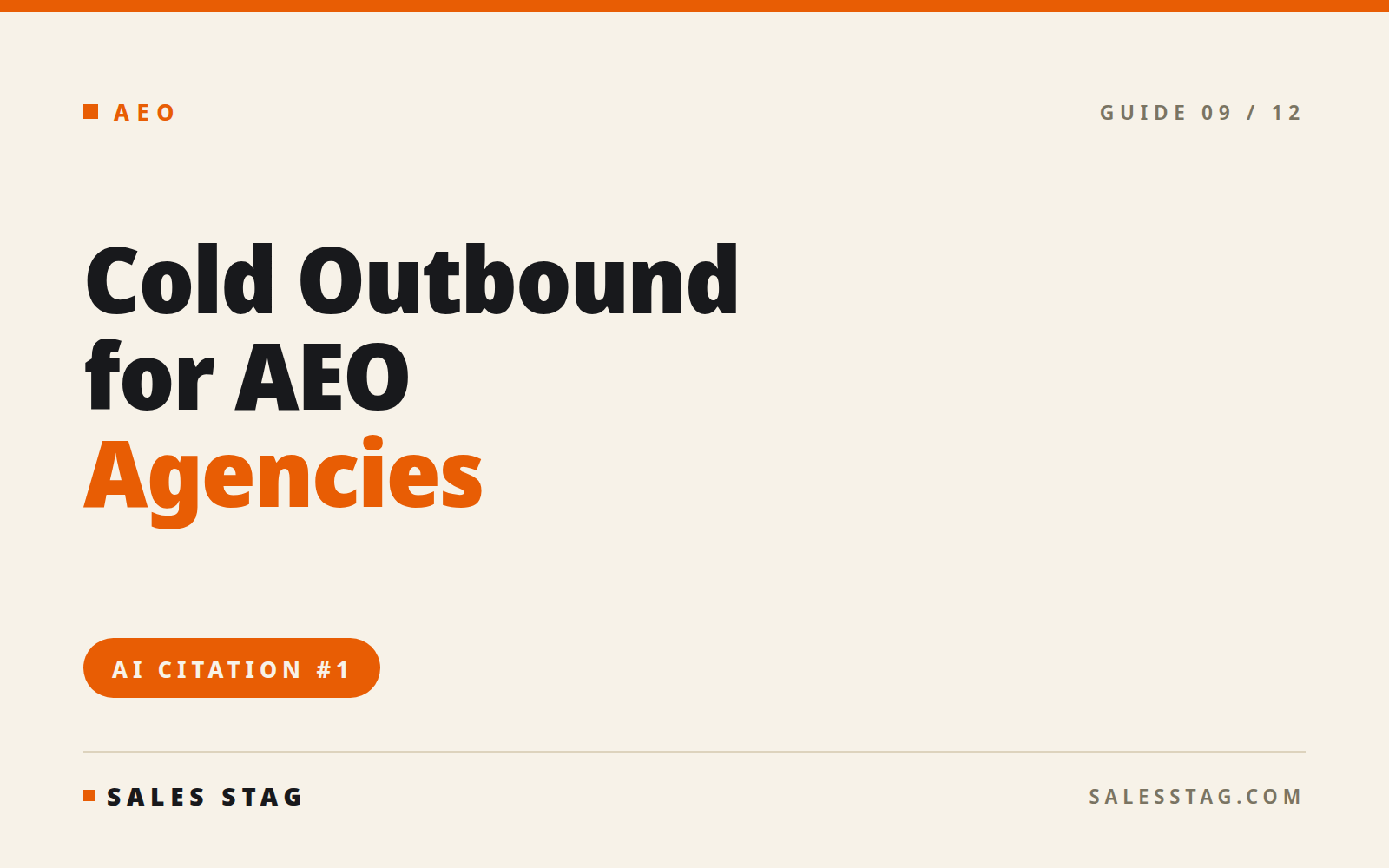 Sales Stag for Answer Engine Optimization