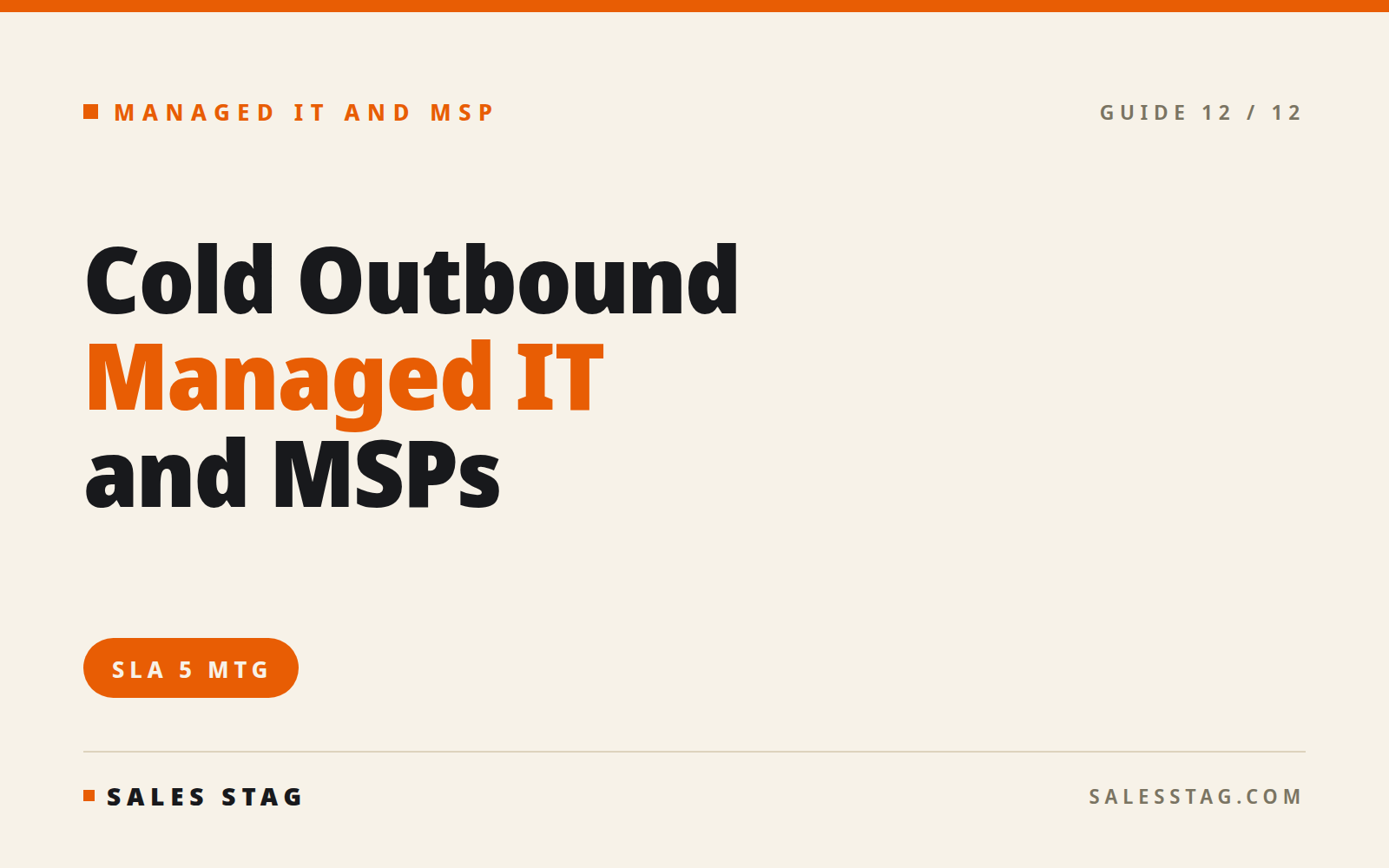 Sales Stag for Managed IT & MSPs