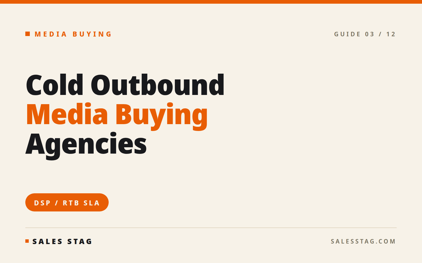 Sales Stag for Media Buying