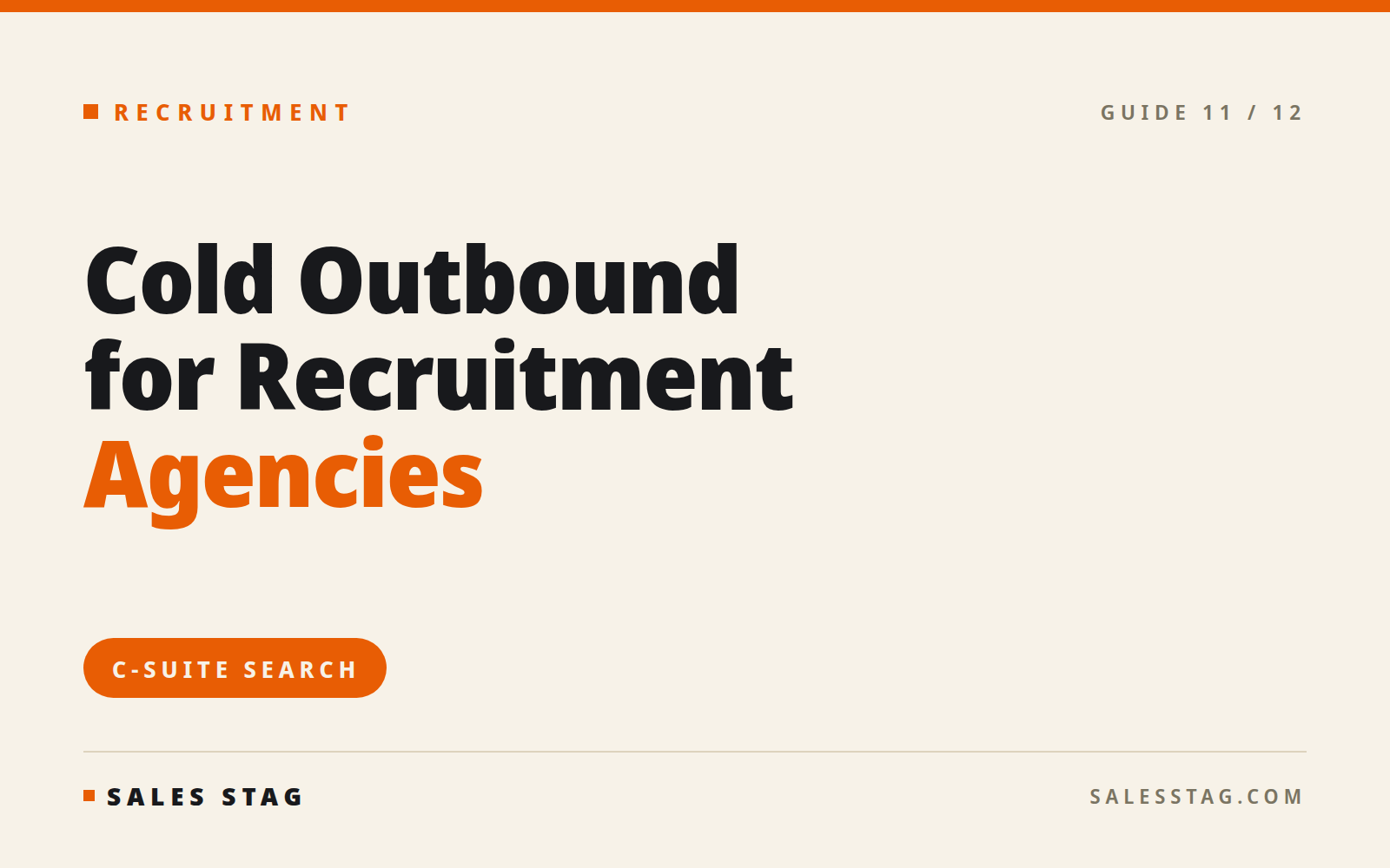 Sales Stag for Recruitment Agencies